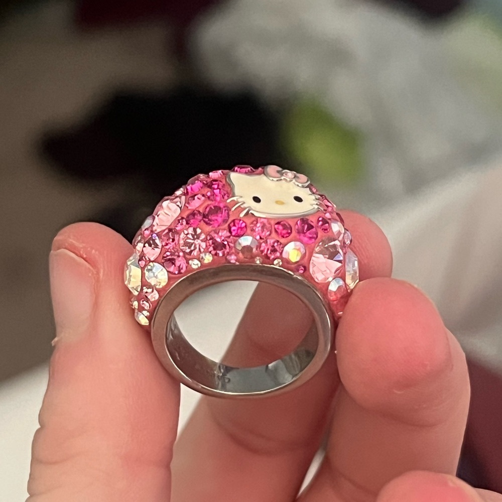 Swarovski Crystal Hello Kitty ring